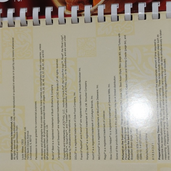 βοΈ RIVAL CROCKPOT THREE IN ONE HARDCOVER COOKBOOK w/Binder Deadstock - Picture 5 of 17